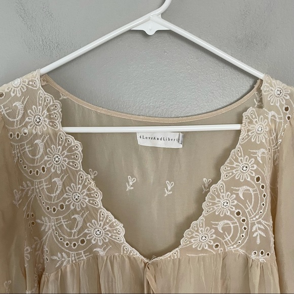 Johnny Was 4 love and liberty blouse - Picture 3 of 10